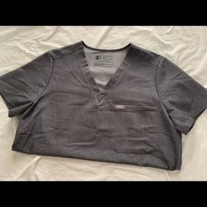 Figs one pocket graphite scrub top